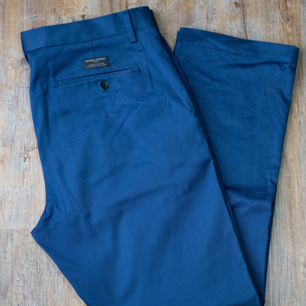Banana Republic Slacks 35x32 Blue